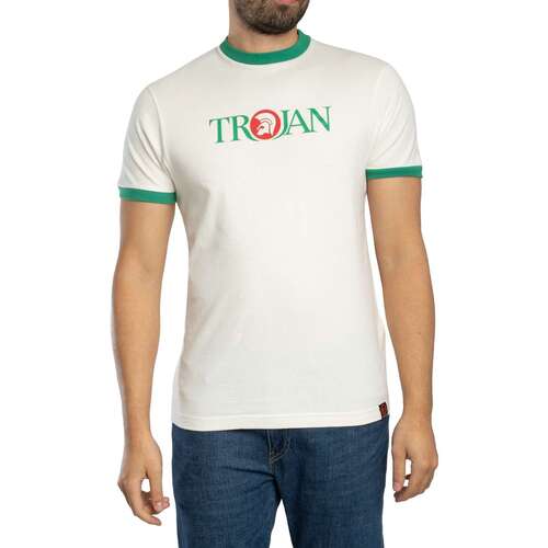 T-shirt Korte Mouw Trojan Ringer-T-shirt met logo