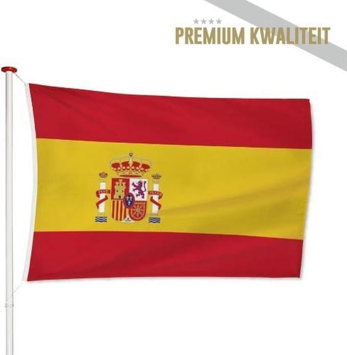 Spaanse Vlag Spanje 40x60cm - Kwaliteitsvlag - Geschikt voor buiten