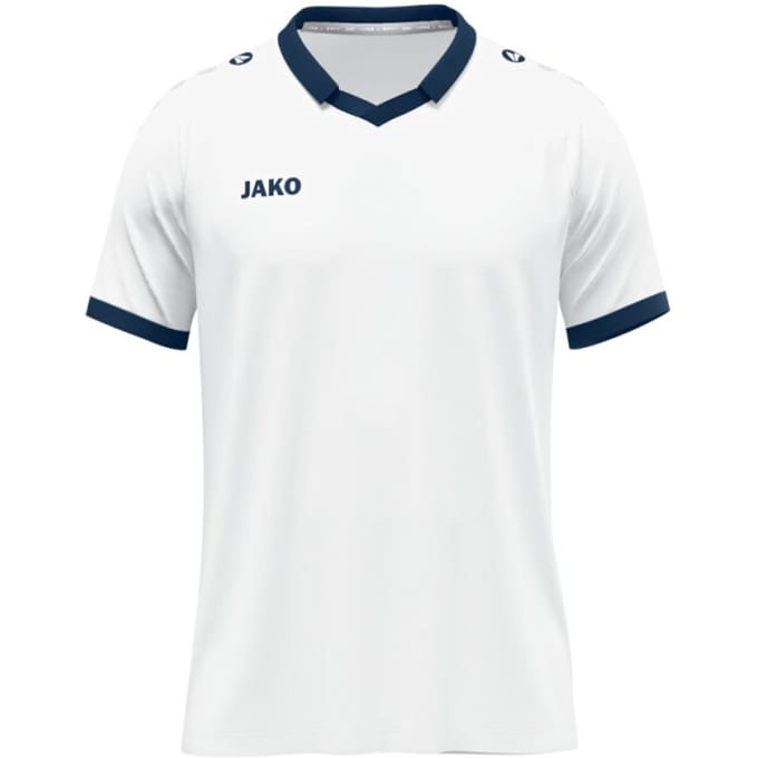 Jako Glory Shirt Korte Mouw Heren - Wit / Marine | Maat: S