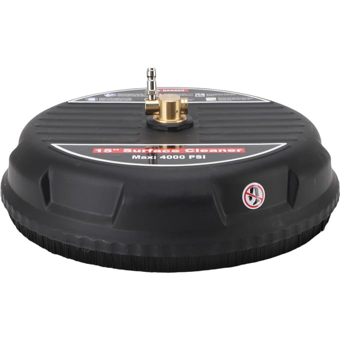 15 inch Hogedrukreiniger Vloerreiniger 2 Vervangende Spuitkoppen 14 inch Snelkoppeling 4000 PSI Vloer gray