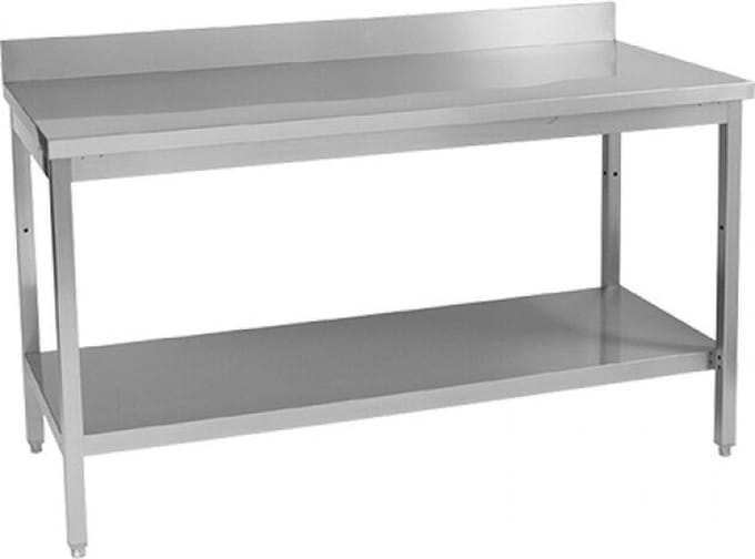 Multinox werktafel 2000 mm opstand + plank