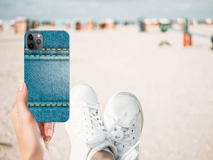 Apple iPhone 11 Pro Max Silicone Back Cover Jeans