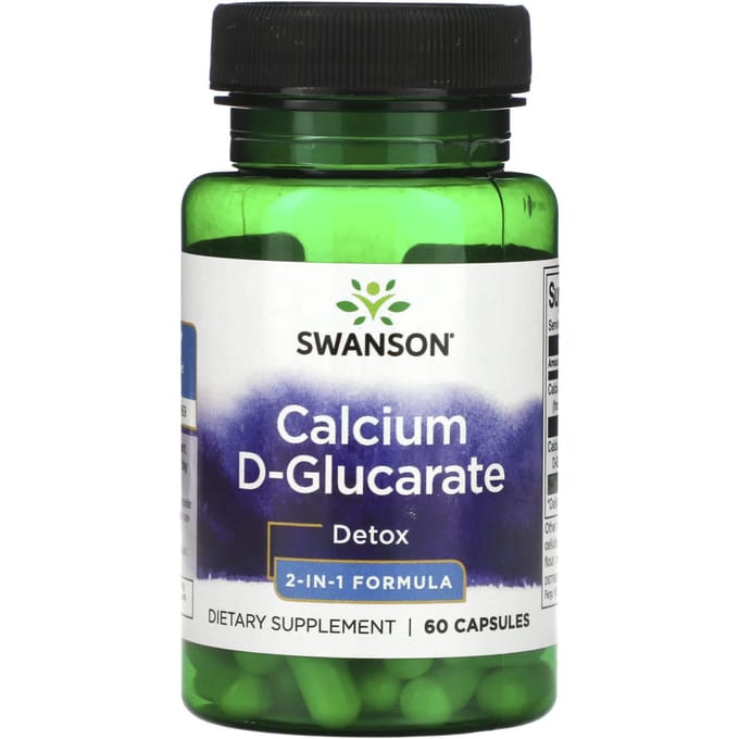 Calcium D-Glucaat, Detox, 2-in-1 Formule, 60 Capsules