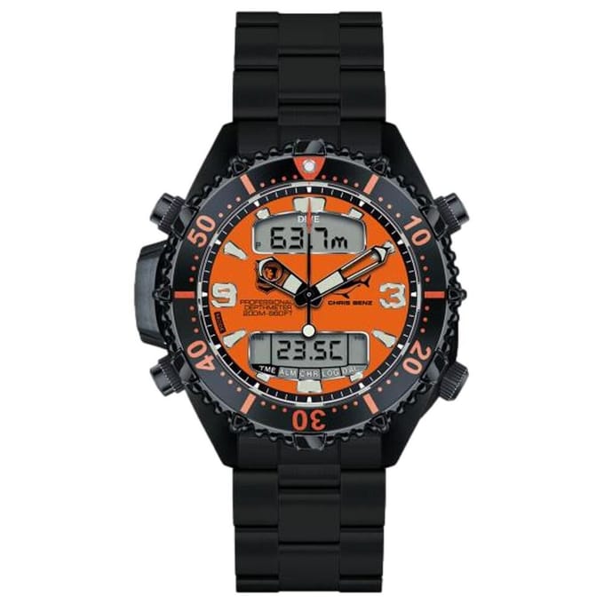 Chris Benz - CB-D200X-RS-MB - Duikershorloge - Unisex - Quartz