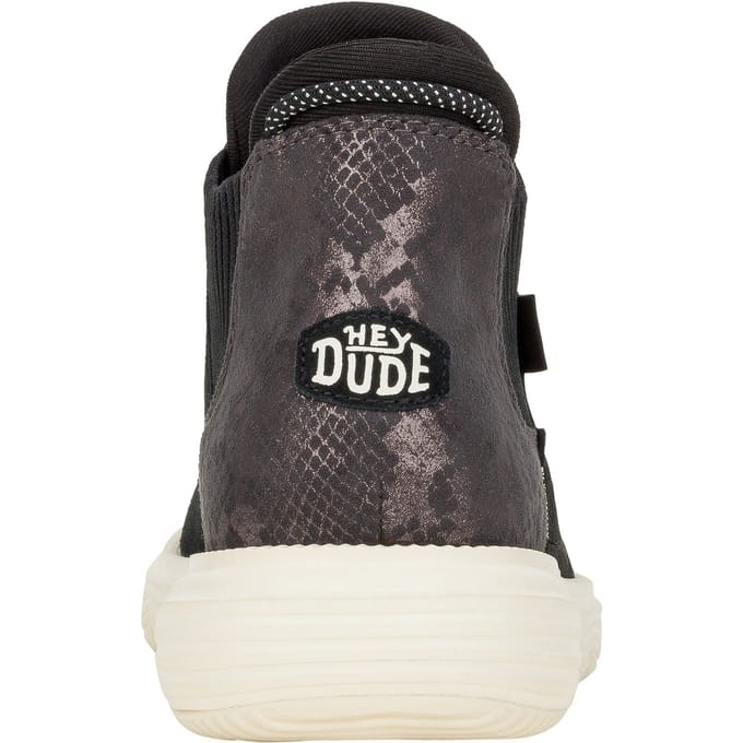 Hey Dude Branson - Bootschoenen - Zwart/Slang - Waterdicht Suède - Flexibele Zool