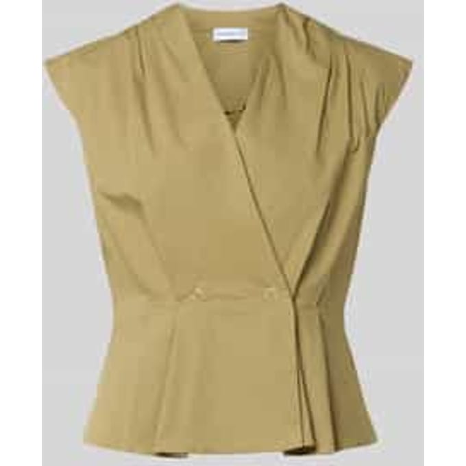 regular fit blouse met plooien model 'Bazar'