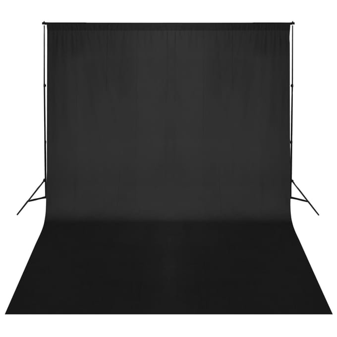 vidaXL - Achtergrondsysteem - 500x300 - cm - zwart