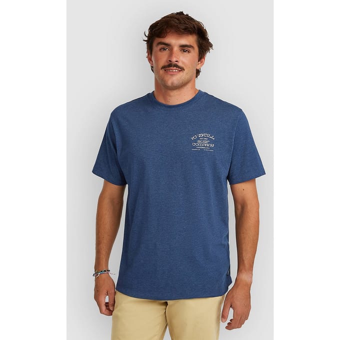 O'Neill Melange Chest Print T-Shirt blauw
