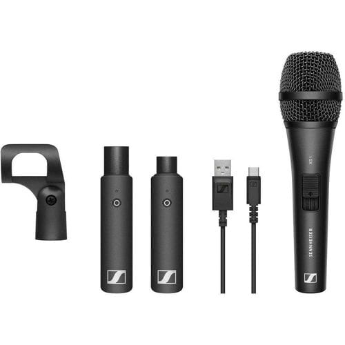 Hand Draadloze microfoonset Sennheiser XSW-D VOCAL SET Zendmethode:Radiografisch Incl. klem