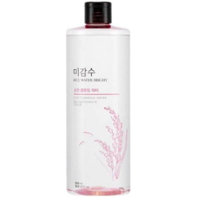 THE FACE SHOP Eau de Riz Eau Nettoyante Douce Lumineuse 500 ml white