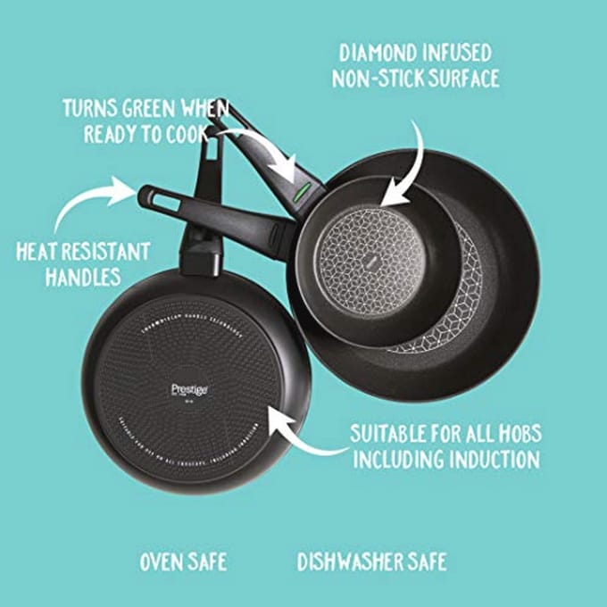 Thermo Smart 24cm Koekenpan - Inductie - PFOA-vrij - Aluminium - Met Warmte-indicator