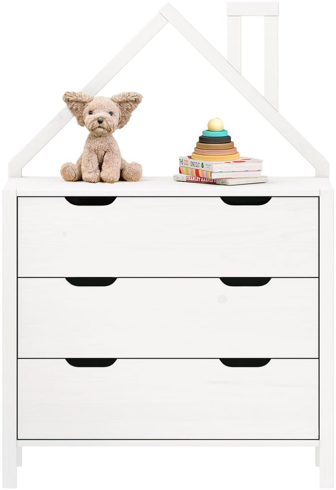 Kinderkamer-ladekast ELANO - Wit