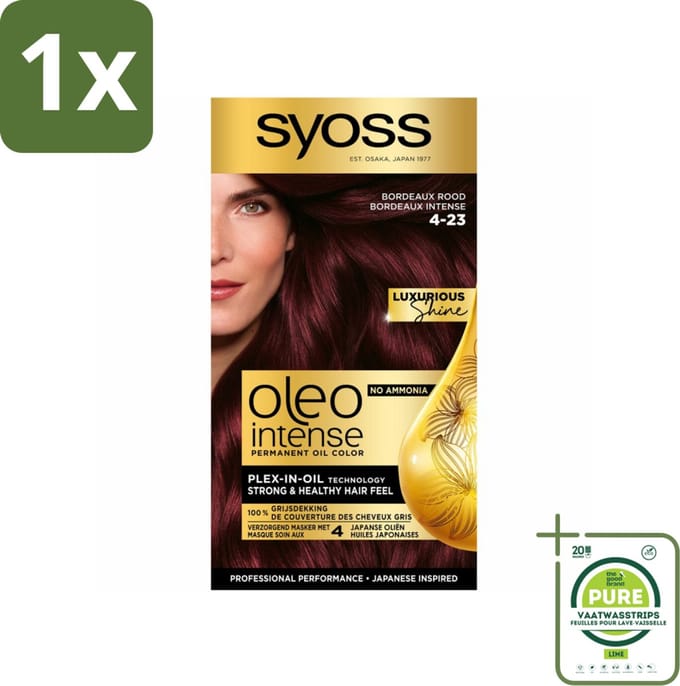Syoss Oleo Intense - Haarverf - 4-23 - Bordeaux Rood - 115ml