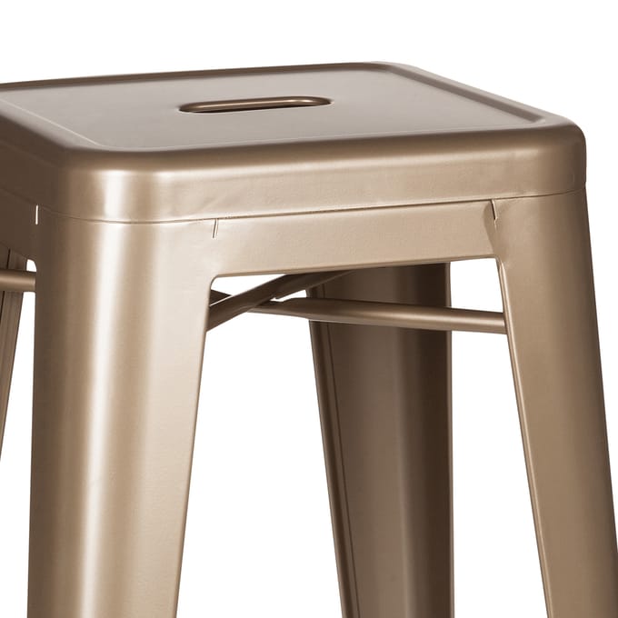 VANTAGGIO HIGH - Barkruk Champagne metallic