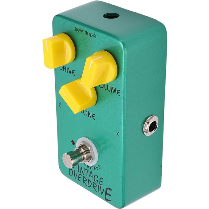 Pédale d'Overdrive Vintage Effets Classiques True Bypass pour Accessoires Guitare Électrique JF‑01 blue