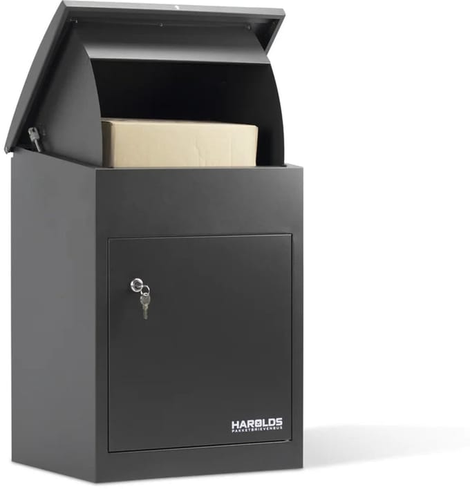 Harolds Pakketbrievenbus Compact Antraciet - Grijs
