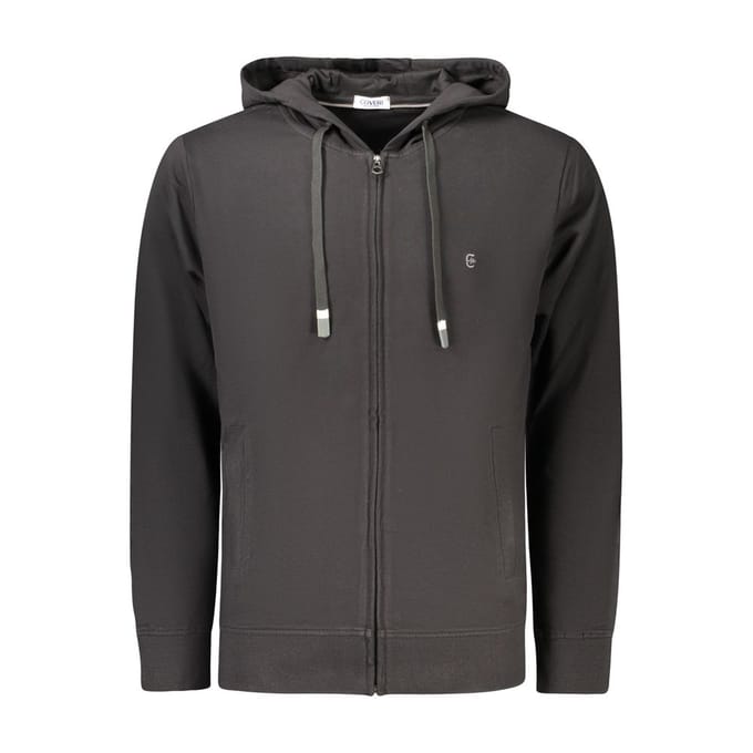Coveri Moving Zwarte Katoenen Heren Sweatshirt