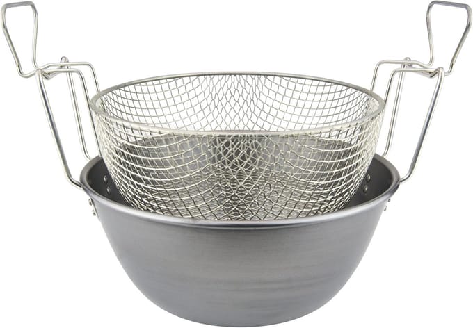 Friteuse met geborsteld ijzer - 1550W, 26 cm