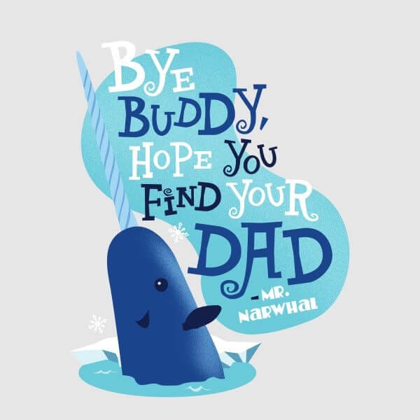 Elf Bye Buddy Women's Christmas T-Shirt - Grey - S