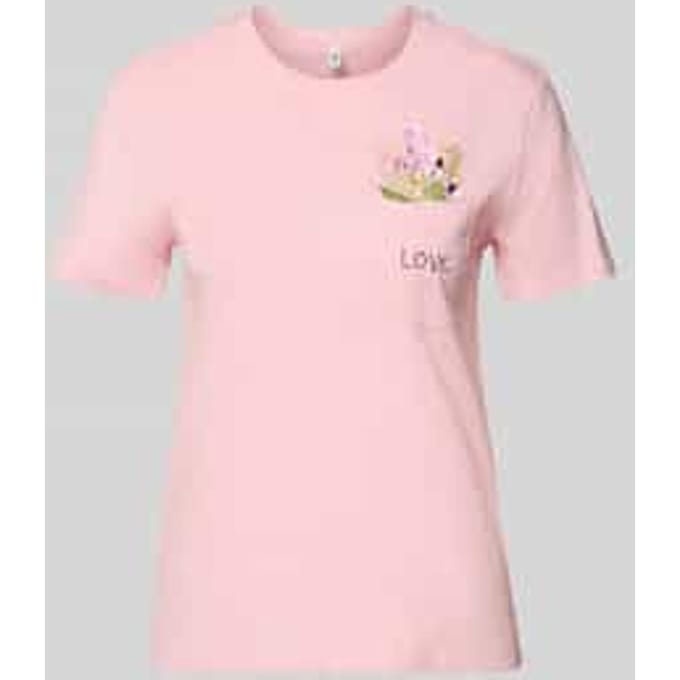 regular fit T-shirt van 100% biologisch katoen model 'POLLY'