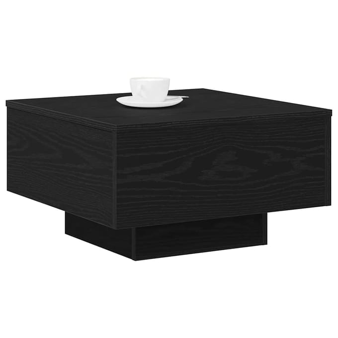 vidaXL - Salontafel - Zwart - Eiken - 55 - x - 55 - x - 31 - cm