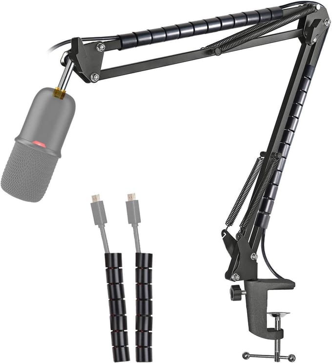 Microfoonstandaard met Klem voor SoloCast Condensatormicrofoon - Verstelbare Microfoonarm voor Opnames en Streaming