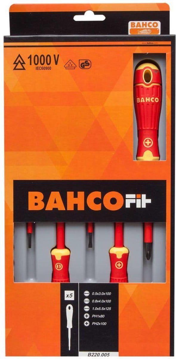 BAHCO Geisoleerde schroevendraaierset - B220.005