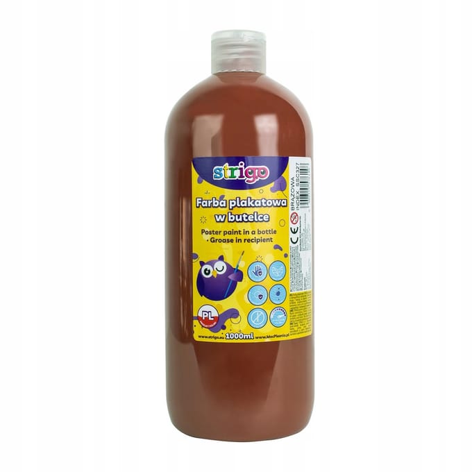 Strigo Plakkaatverf 1000ml - Bruin