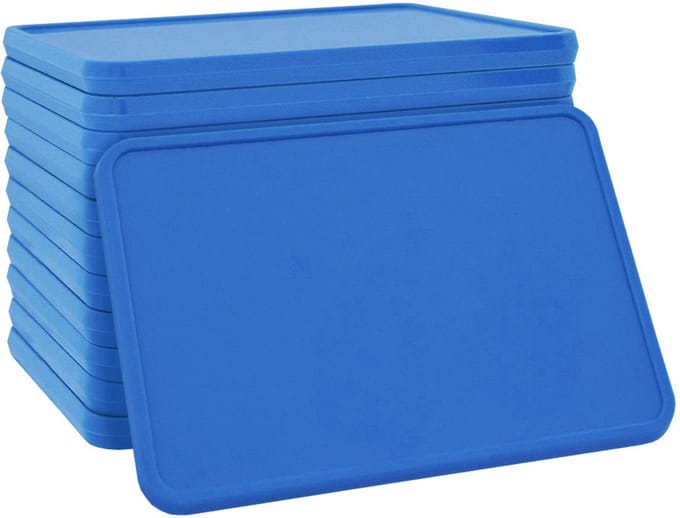 CombiCraft blanco munten rechthoek 50x35mm blauw - per 100 stuks