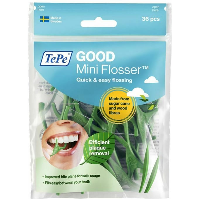 TePe Mini Flosser Interdentaalborsteltjes (36 stuks) [Authentiek Product] [Officieel] groen