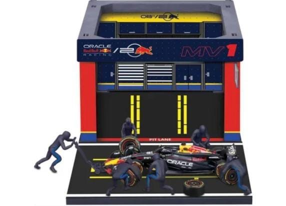 Bburago Burago Red Bull Pit Pass 1:43 met Max Verstappen Auto's op schaal