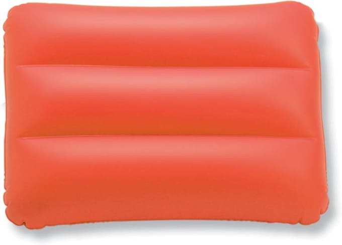 Opblaasbaar Kussen - Strand Kussen - Ontspannen Buiten - Lichtgewicht Compact - 35 x 27 cm - Rood Wit