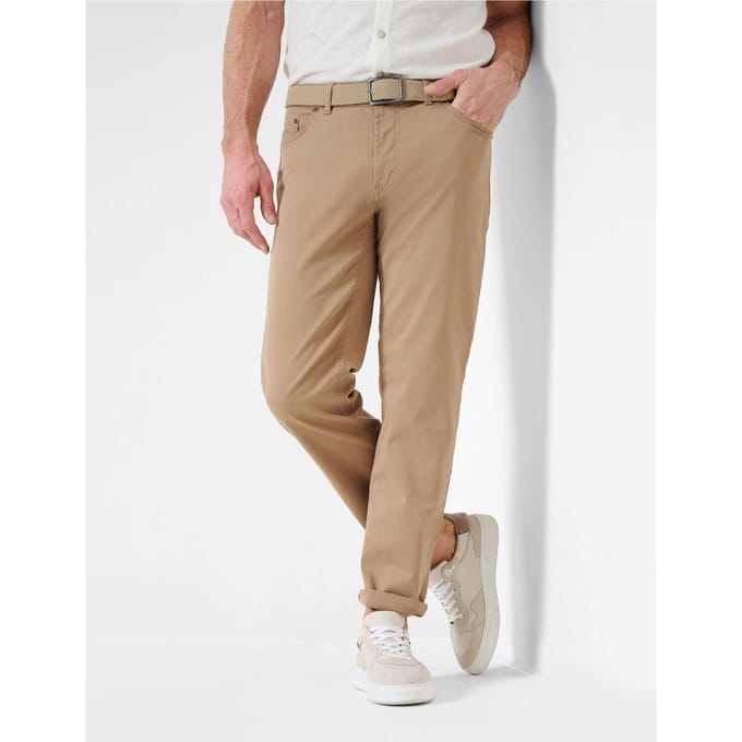 Eurex Heren Broek  Style CARLOS, lichtbruin, maat 38/36