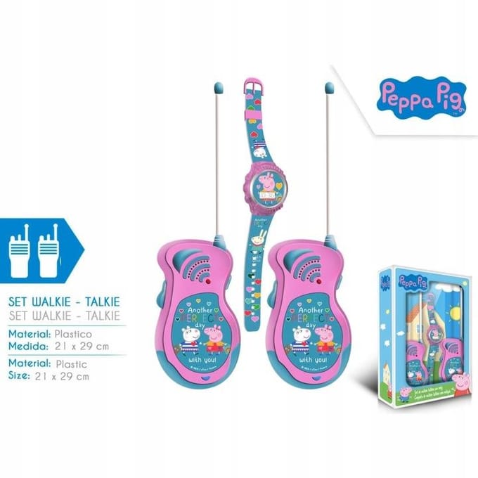 Coffret talkie-walkie + montre - KIDS LICENSING - Peppa Pig - Des 3 ans
