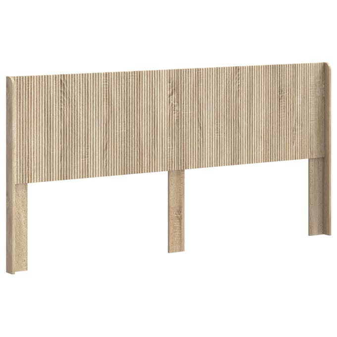 vidaXL - Hoofdbord - Sonoma - Eiken - 200 - cm - Bewerkt - hout