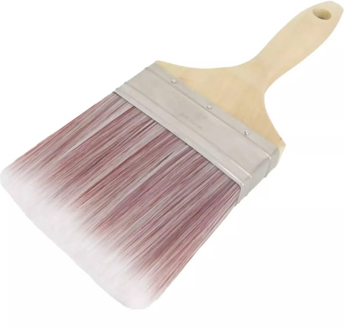 Benson Platte kwast - 10 cm - Acrylvezels - Geschikt voor verf op waterbasis