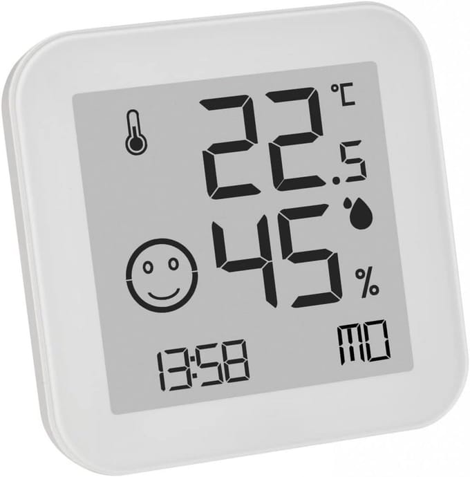 Digitale Thermo-Hygrometer met E-Ink Display voor Binnenklimaat Meting
