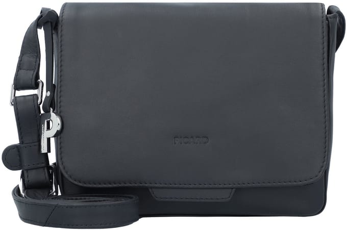 PICARD Schoudertas Timeless Crossbody Bag With Flap Black Zwart