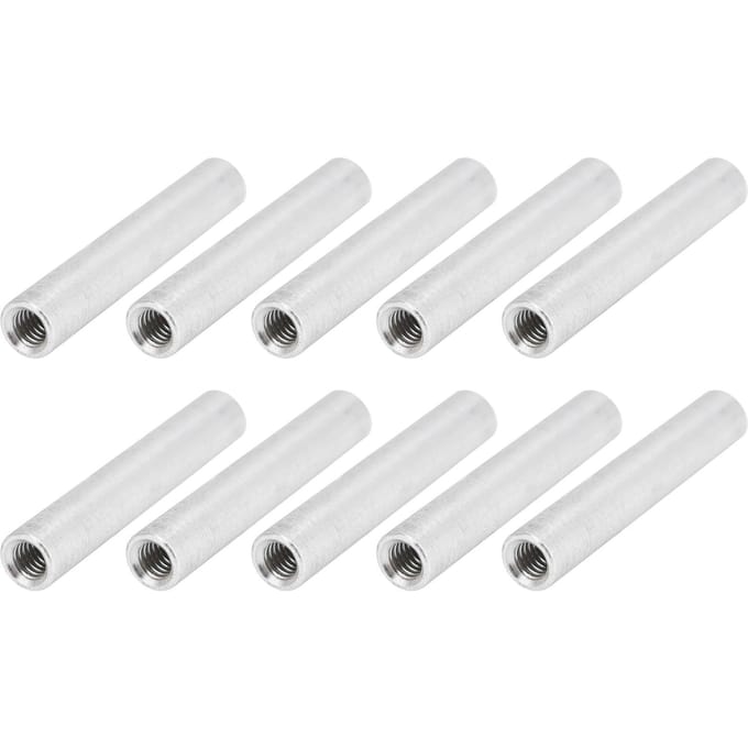 10 stuks Ronde afstandshouder Aluminiumlegering Binnendraad Interval Verbindingskolom Kit M4x0.7mmLang 34mm