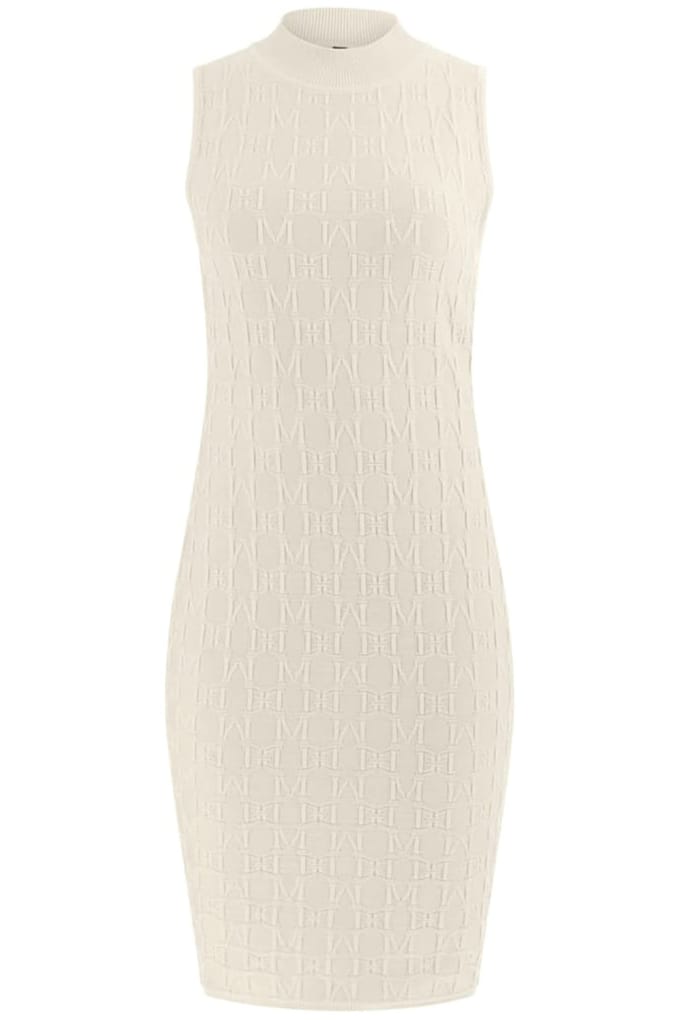 GUESS Marciano By  Marti Allover Logo S Eggshell Ecru Größe: 48 | Minikleider Outlet | Damen | Braun