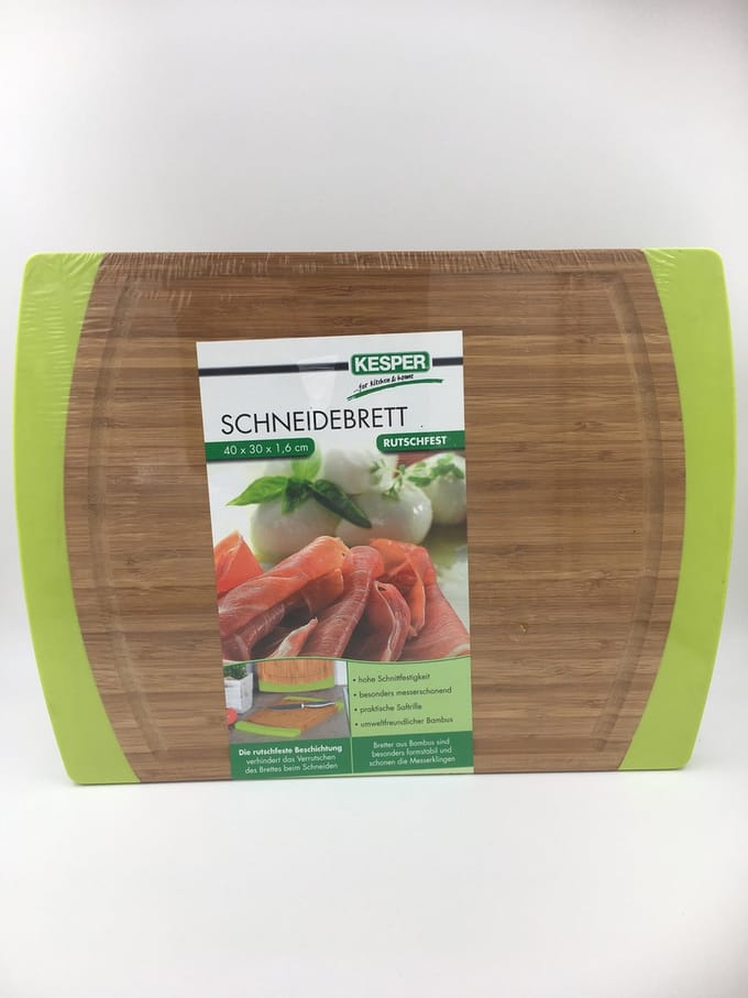 Kesper 50162, FSC Bamboe Snijplank, Bamboe, 40x30cm, Luxe grote uitvoering