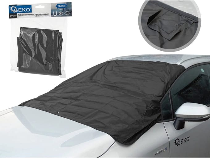 GEKO Winter voorruit anti-vriesmat - Magnetisch - 170x120 cm - Aluminiumconstructie