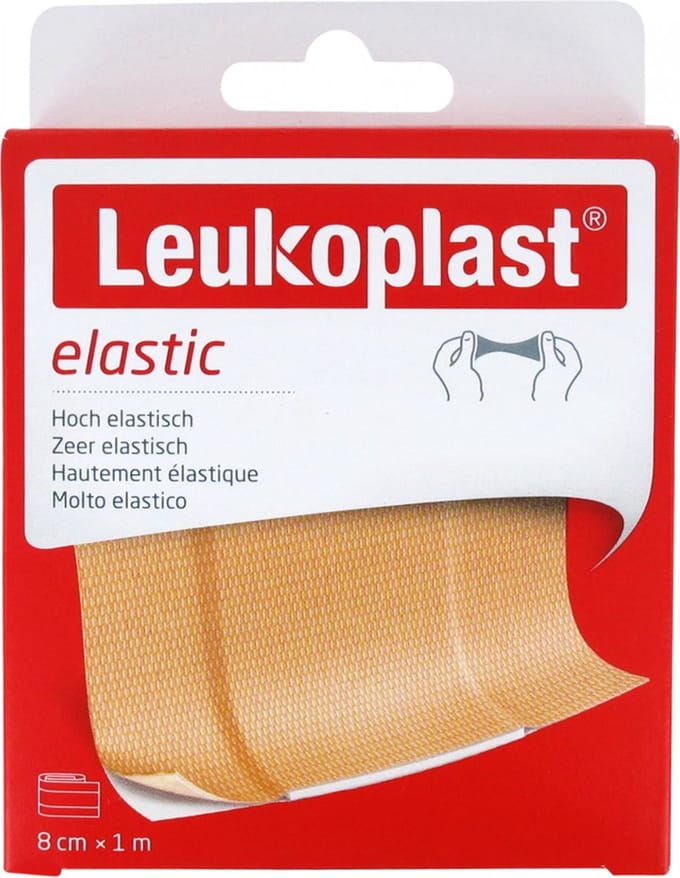 Leukoplast Pleister elastic 1m x 8cm 1 Rol