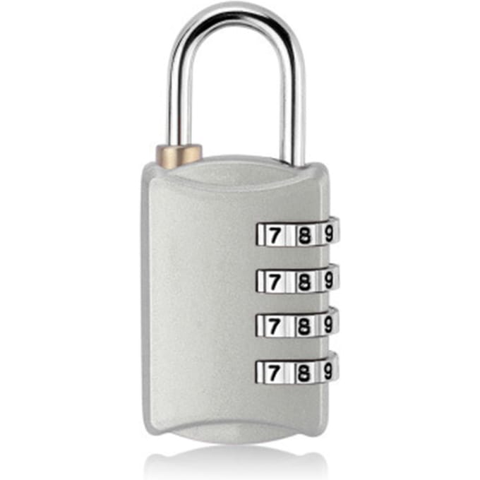 Codelock Zinklegering Houd Veiligheid Combinatieslot voor Kofferbakken Archiefkasten Zilver zilver witte kleur