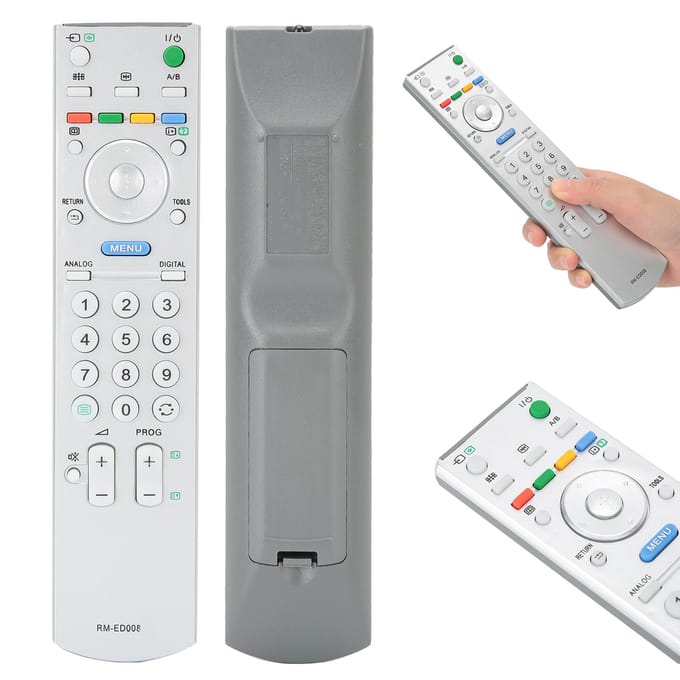 Télécommande universelle de remplacement pour téléviseur LED haute définition Sony white