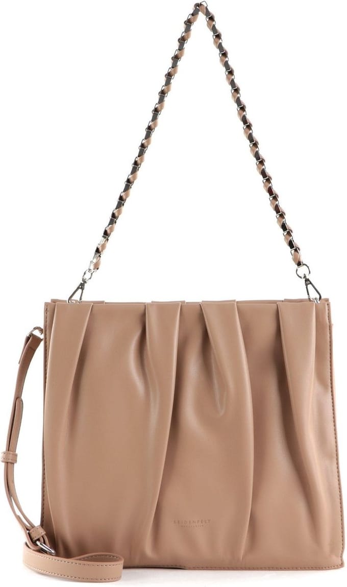 SEIDENFELT MANUFAKTUR Shopper Schoudertas Aby Sandy Bruine