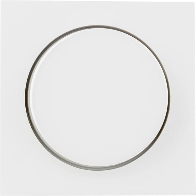 Dimmer afdekking met draaiknop voor verlichting, wit