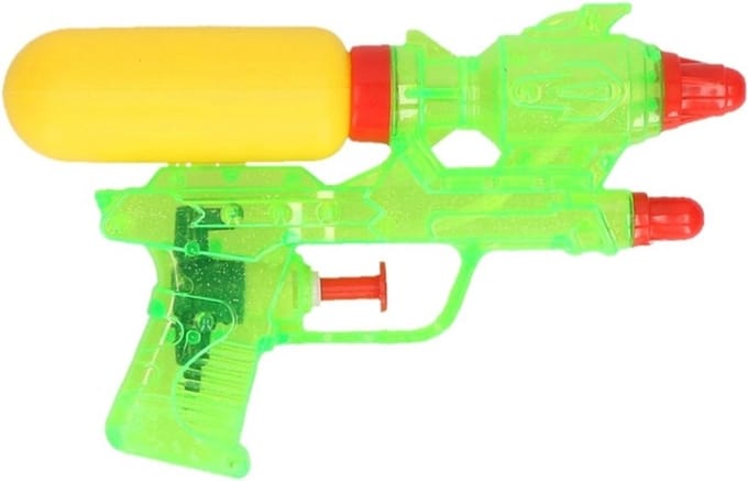 JohnToys Waterpistool - groen - 18 cm - water speelgoed