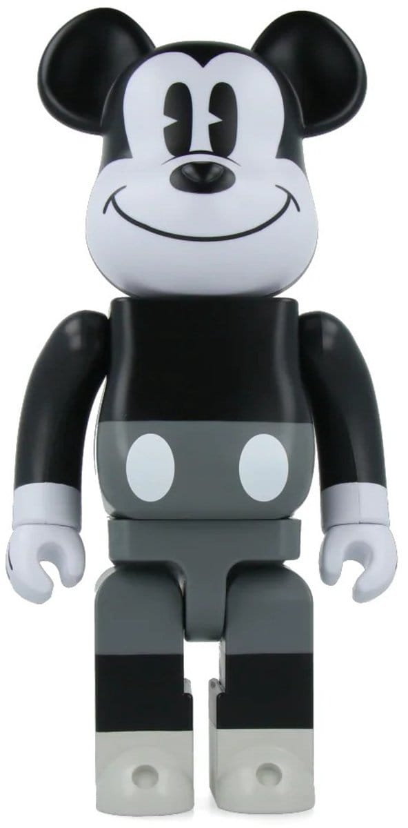 400% Bearbrick - Mickey Mouse (Black & White)