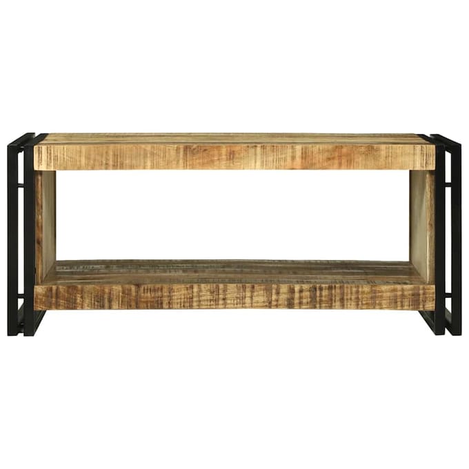 vidaXL - Salontafel - Bruin - 90 - x - 50 - x - 38 - cm - Massief - Mango - Hout